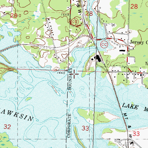Topographic Map of Tomahawk River, WI