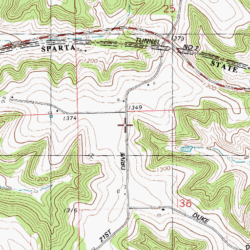 Topographic Map of Tunnel Joint School, WI