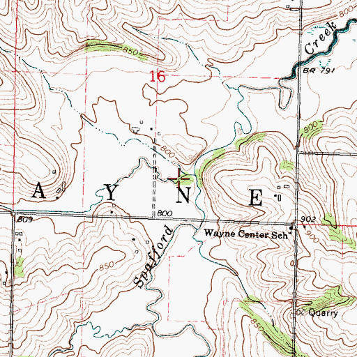 Topographic Map of Turtle Creek, WI