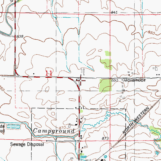 Topographic Map of Unity School (historical), WI
