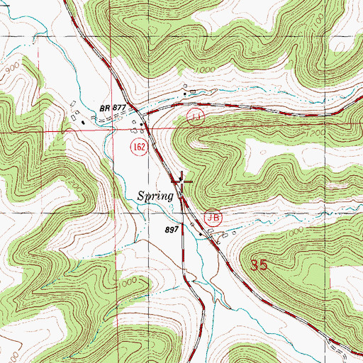 Topographic Map of Upper Dutch Creek School, WI