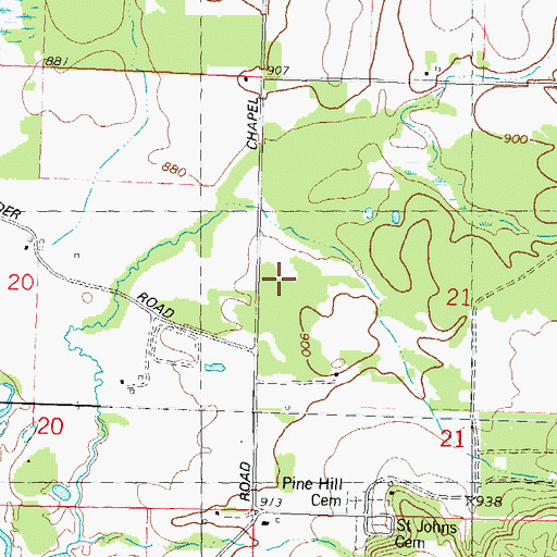 Topographic Map of Van Hise Rock, WI