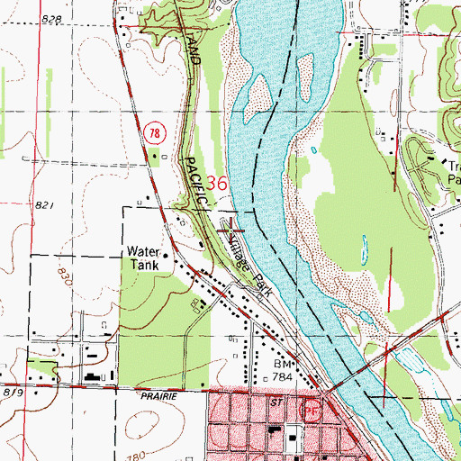 Topographic Map of Village Park, WI