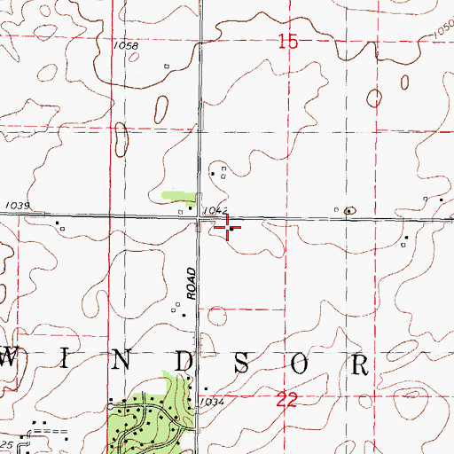 Topographic Map of Vincent School, WI