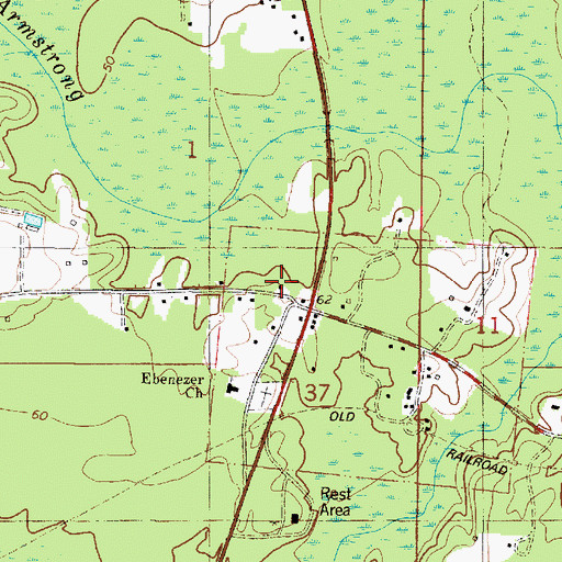 Topographic Map of Union Baptist Church, AL