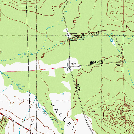 Topographic Map of Welsh Valley School, WI