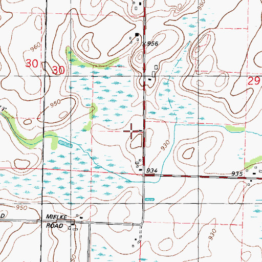 Topographic Map of West Alto School (historical), WI