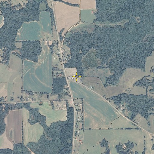 Aerial/Satellite Image of Pine Level School (historical), AL