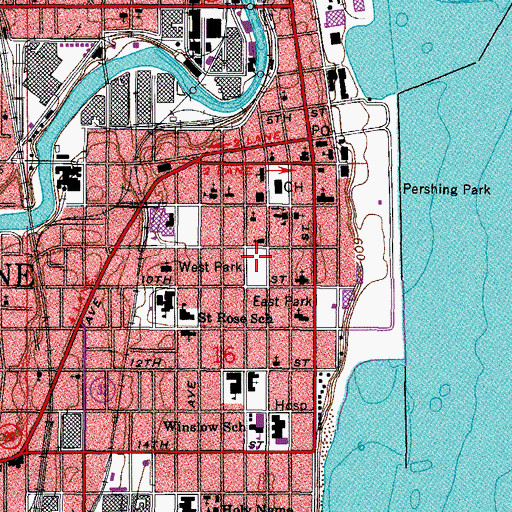 Topographic Map of West Park, WI