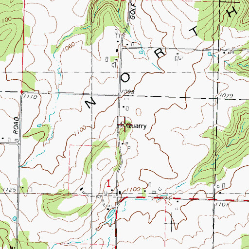 Topographic Map of Westfield Church, WI