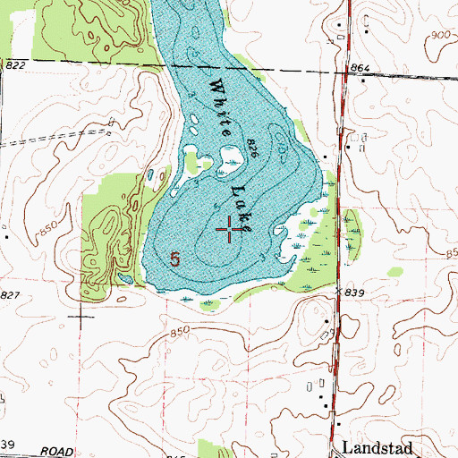 Topographic Map of White Lake, WI