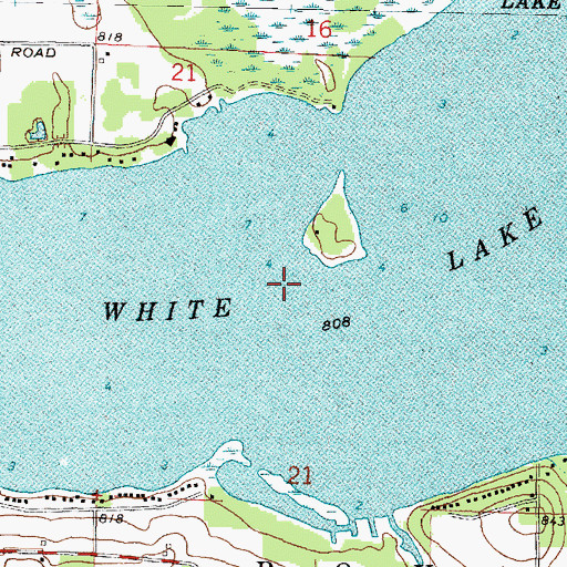 Topographic Map of White Lake, WI