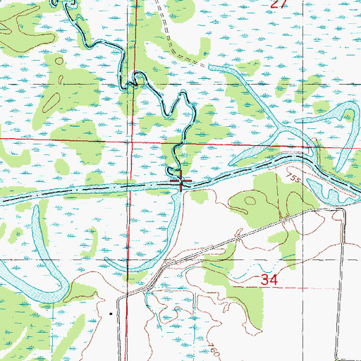 Topographic Map of White River, WI