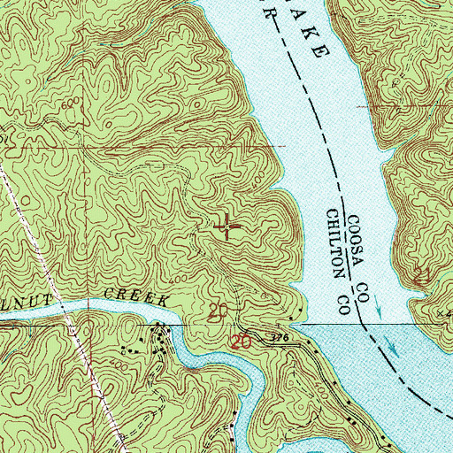 Topographic Map of Fitzpatrick Mine, AL