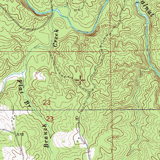 Topographic Map of Old Maddox Mine, AL