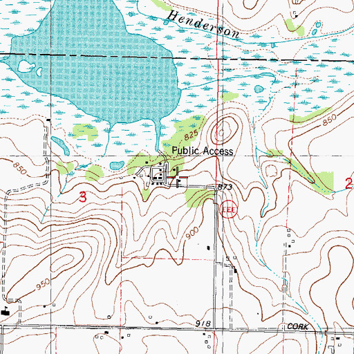 Topographic Map of Wilmoore Heights, WI