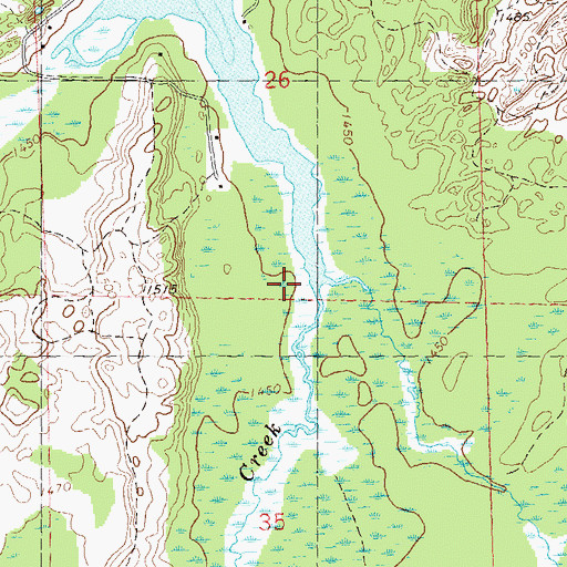 Topographic Map of Wilson Creek, WI