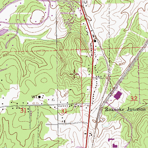 Topographic Map of Morris Mine, AL