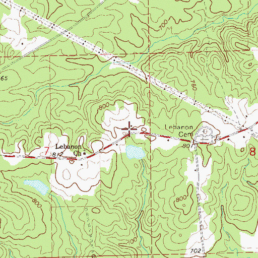 Topographic Map of Abernathy Prospects, AL