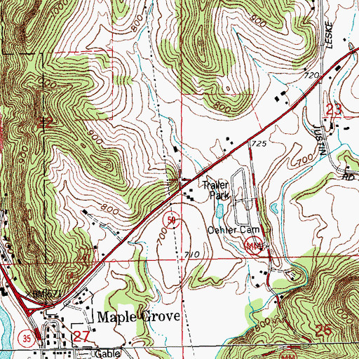 Topographic Map of Wilson School (historical), WI