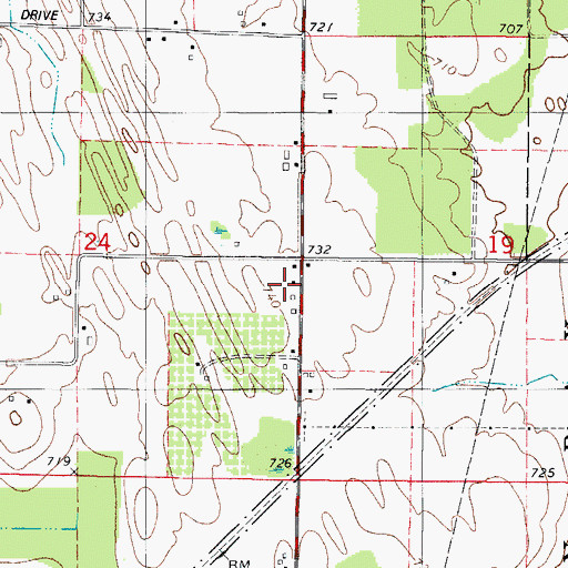 Topographic Map of Wilson School (historical), WI