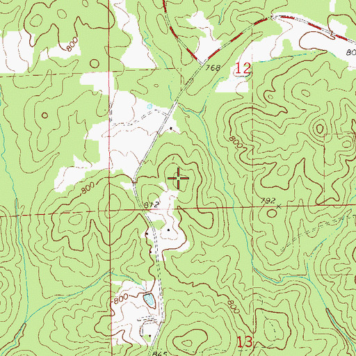 Topographic Map of Berry Mine, AL