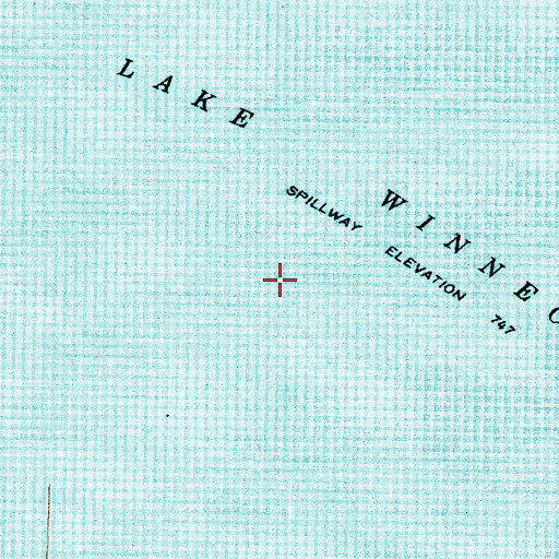 Topographic Map of Lake Winneconne, WI