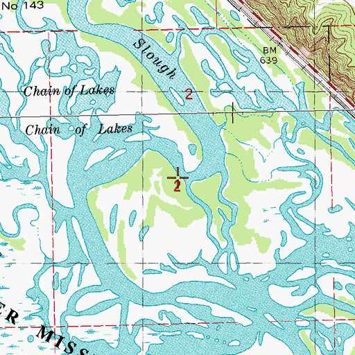 Topographic Map of Winneshiek Slough, WI