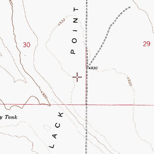 Topographic Map of Black Point, AZ