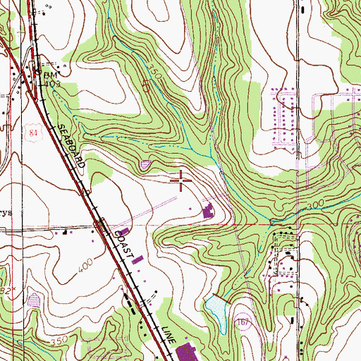 Topographic Map of G C Donaldson Park, AL