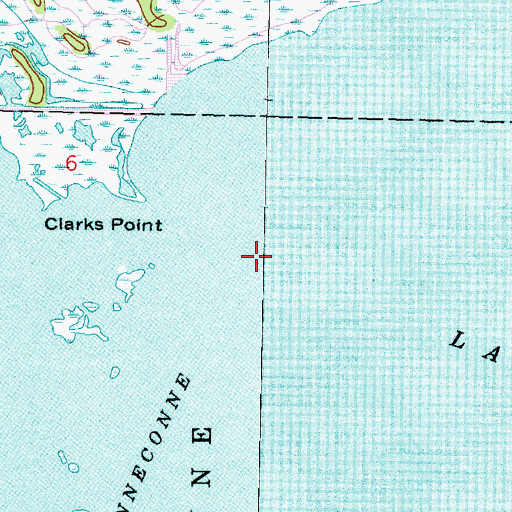 Topographic Map of Poygan Lake, WI