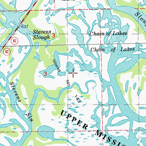 Topographic Map of Winneshiek Bottoms, WI