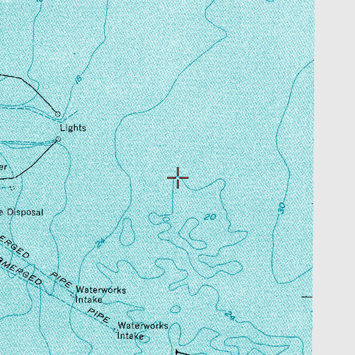 Topographic Map of Manitowoc Shoal, WI