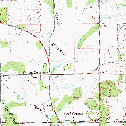 Topographic Map of North Branch Upper Pine Creek, WI