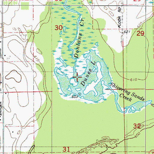 Topographic Map of Geisel Creek, WI