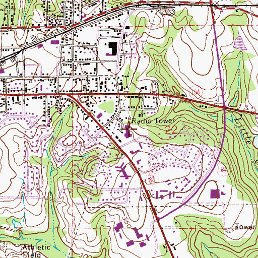 Topographic Map of Pinedale Elementary School, AL