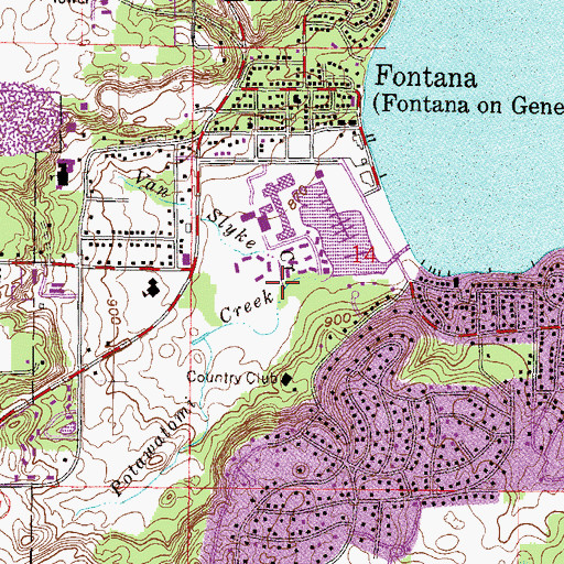 Topographic Map of Van Slyke Creek, WI