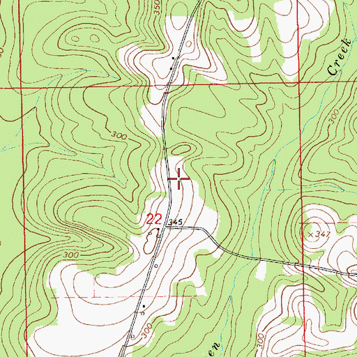 Topographic Map of Shearon Cemetery, AL