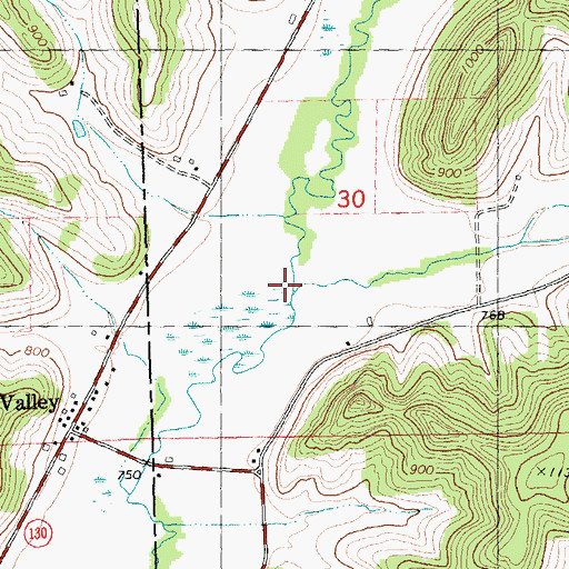 Topographic Map of Marble Creek, WI
