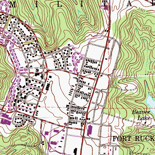 Topographic Map of Chapel of the Flags, AL