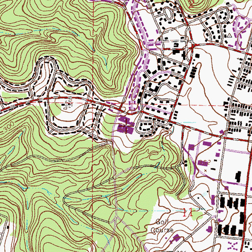 Topographic Map of Fort Rucker Elementary School, AL