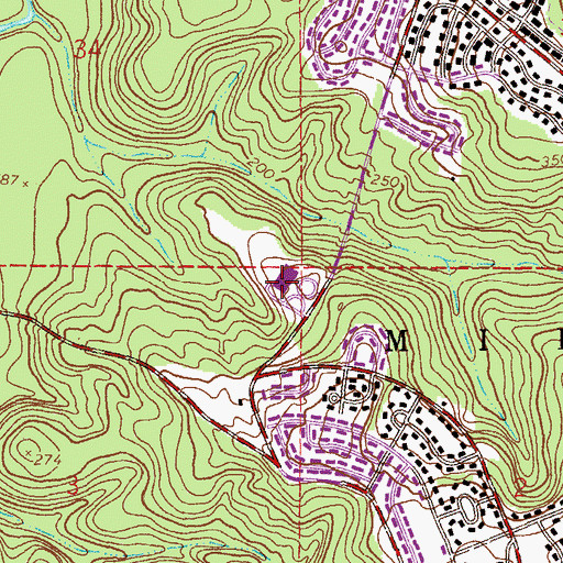 Topographic Map of Fort Rucker Primary School, AL