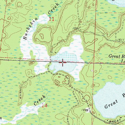 Topographic Map of My Lake, WI