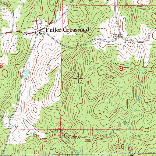 Topographic Map of Jack Rice Mine, AL