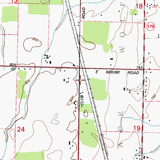 Topographic Map of Black Wolf, WI