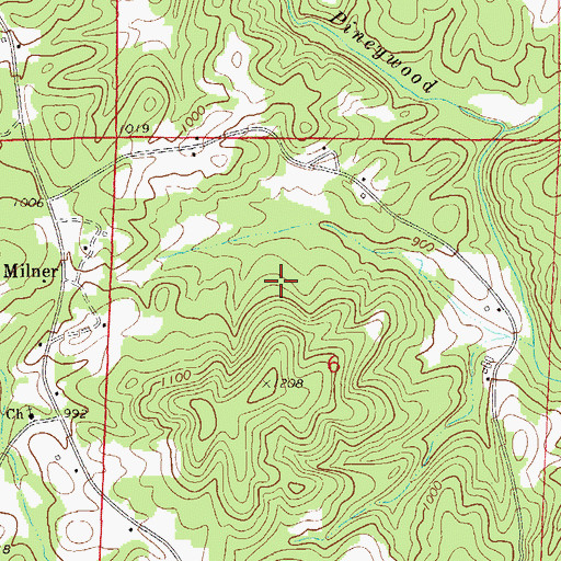 Topographic Map of Holmes Prospect, AL