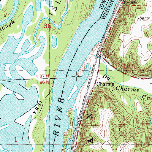 Topographic Map of Charme, WI