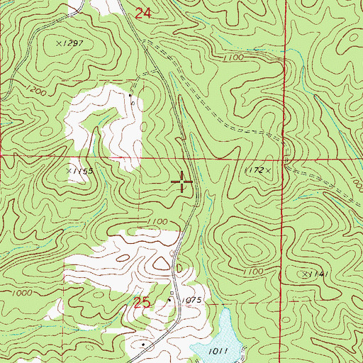 Topographic Map of Jones Number One Mine, AL