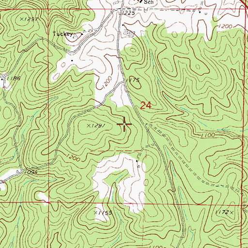 Topographic Map of Morrison Mine, AL