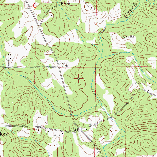 Topographic Map of Old Anicent Mine, AL
